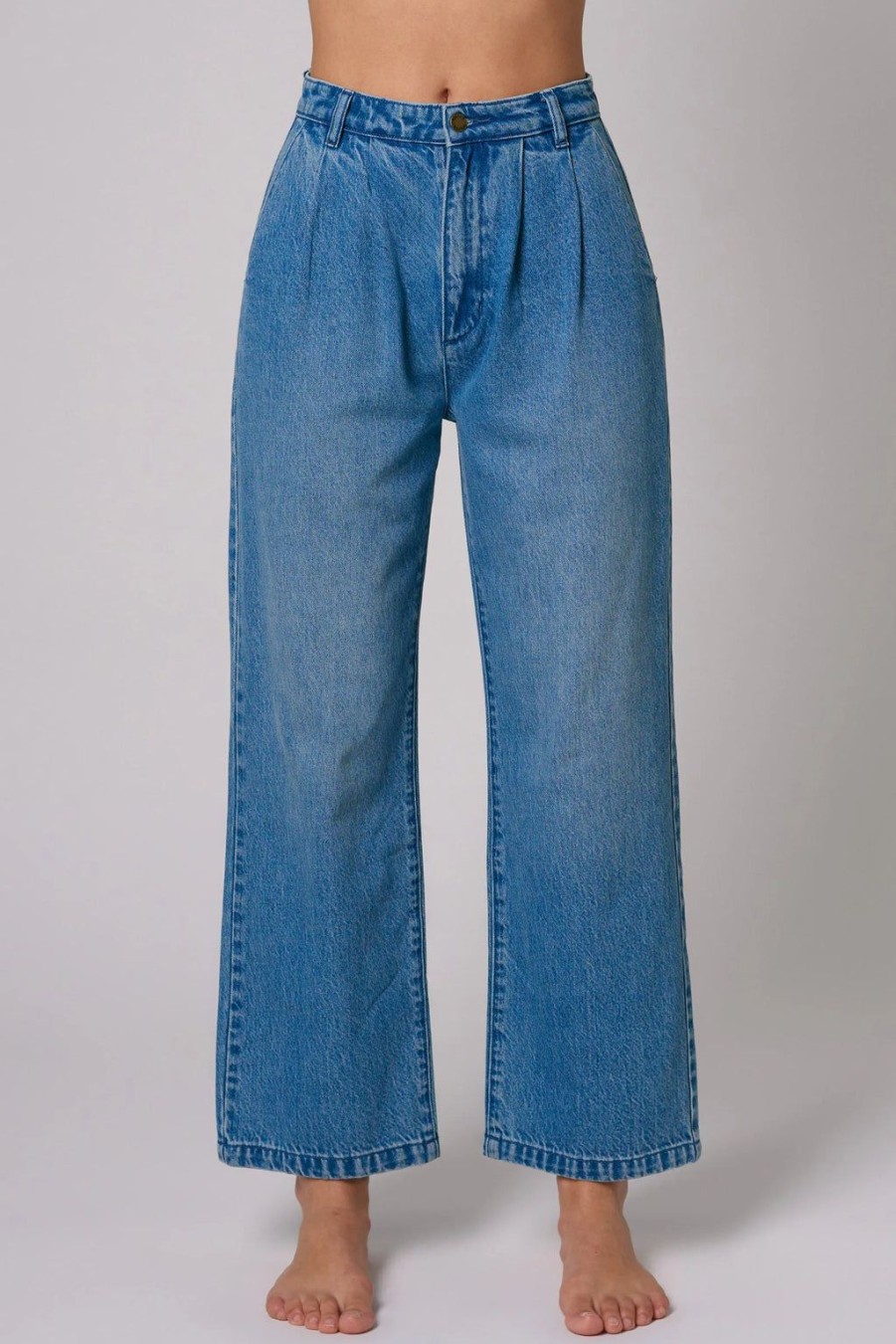 Hot Rolla's Jeans Chloe Pleat Jean - Azure