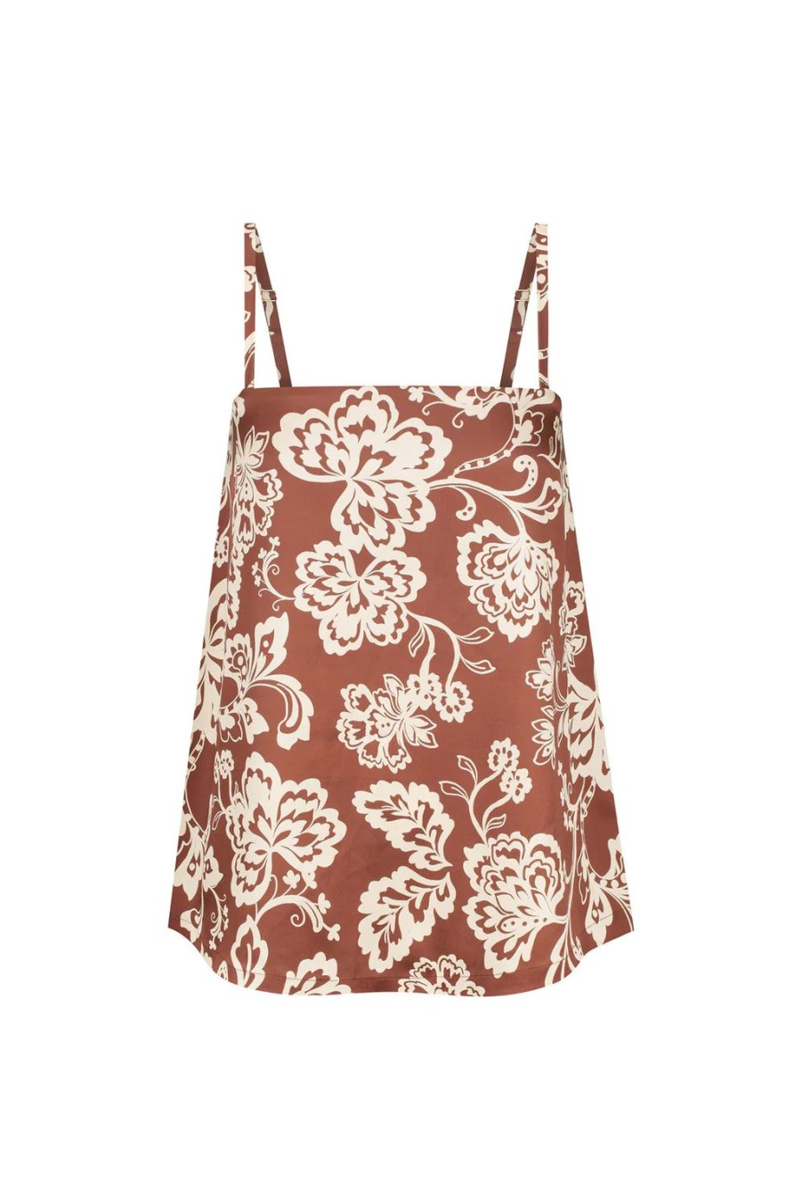 Best Hansen and Gretel Jewel Trapeze Top - Chocolate Floral