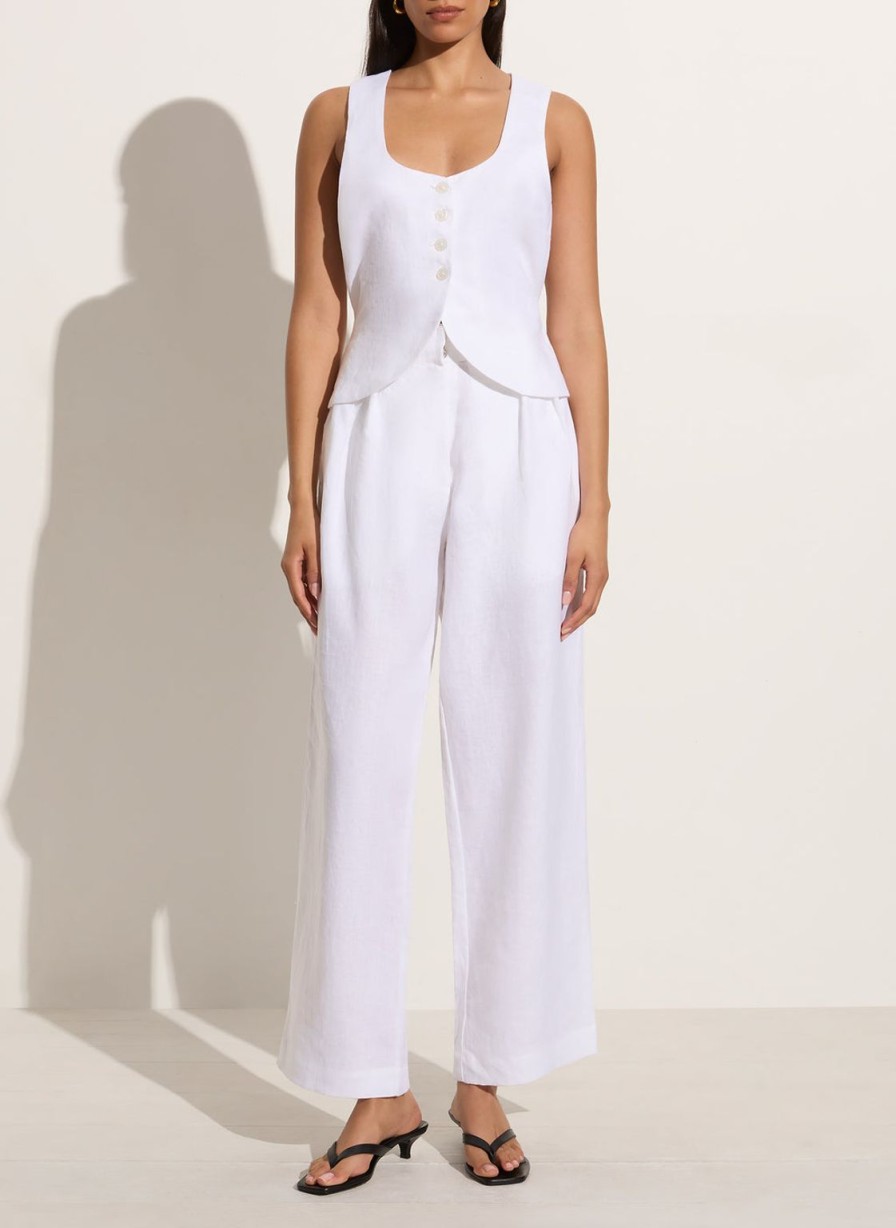 Hot Faithfull the Brand Duomo Pant - White