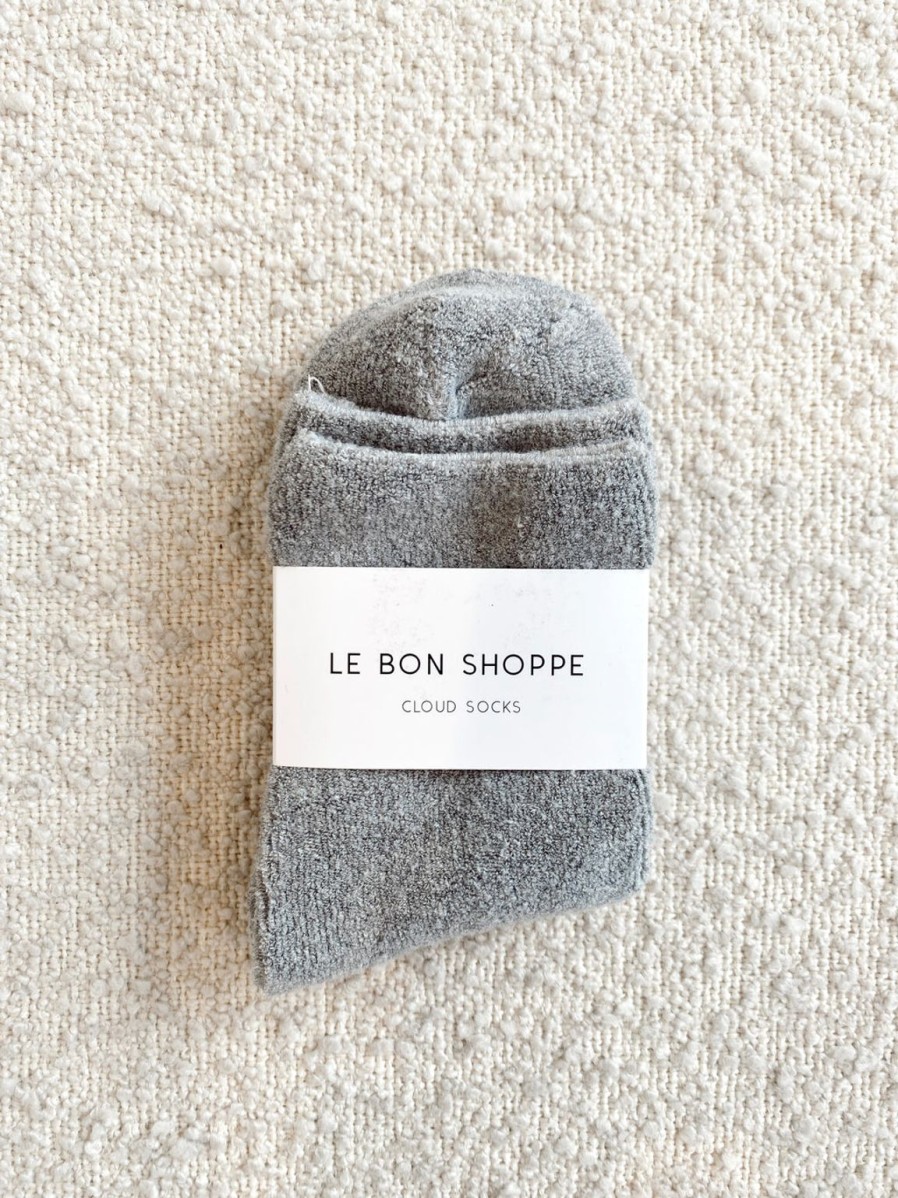 Best Le Bon Shoppe Cloud Socks - Heather Grey