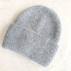 Online Golden Tribe Essential Mohair Beanie - Grey