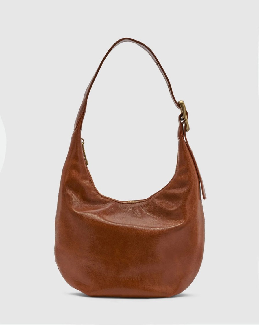 New Brie Leon Everyday Croissant Bag - Tan Nubuck