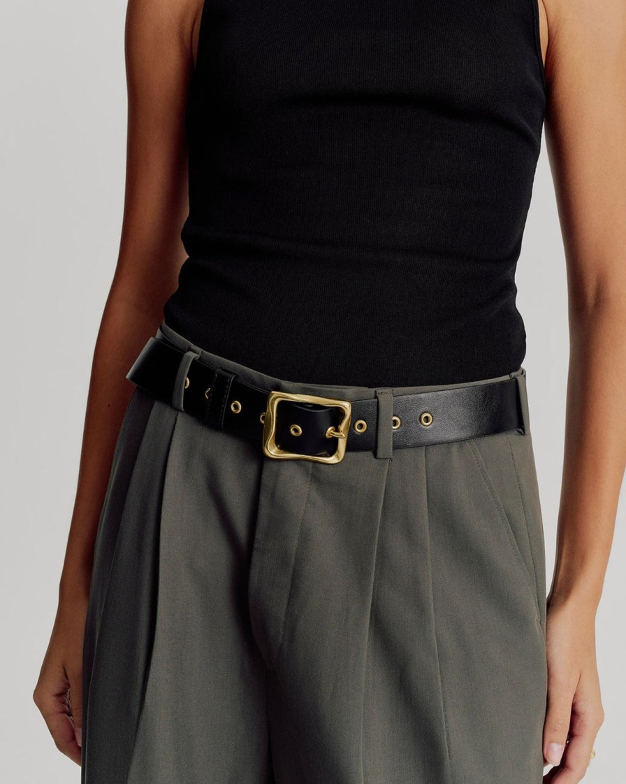 Best Brie Leon Everyday Buckle Belt - Black