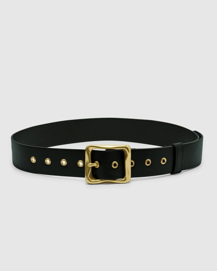 Best Brie Leon Everyday Buckle Belt - Black