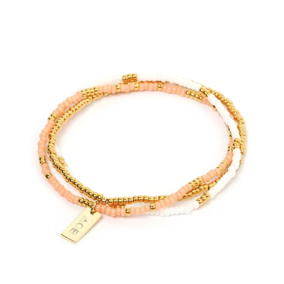 Online Arms of Eve Sunny Bracelet Set - Coral