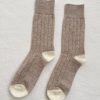 Online Le Bon Shoppe Classic Cashmere Socks - Fawn