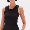 Wholesale Assembly Label Miana Organic Rib Tank - True Black